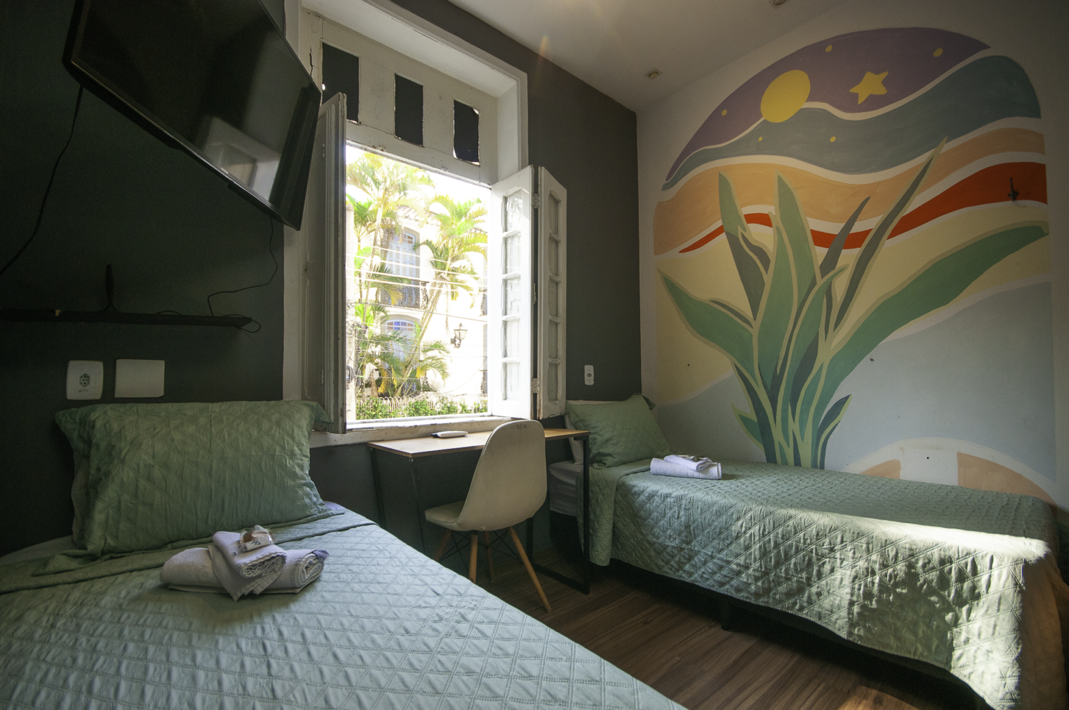 quarto duplo solteiro suite hostel botafogo_Caetano